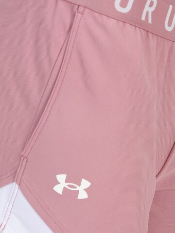 UNDER ARMOUR Regular Urheiluhousut 'Play Up 3.0' värissä vaaleanpunainen