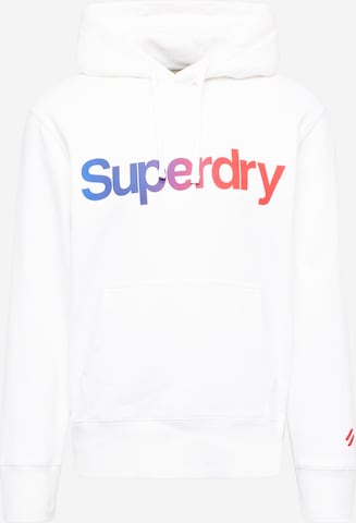 Superdry Mikina – bílá: přední strana