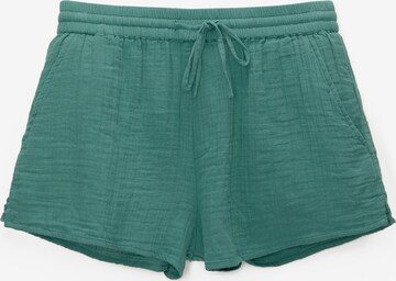 regular Pantaloni di Pull&Bear in verde: frontale