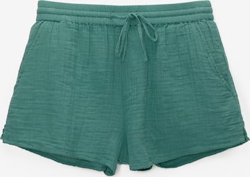 Pull&Bear Regular Bukse i grønn: forside