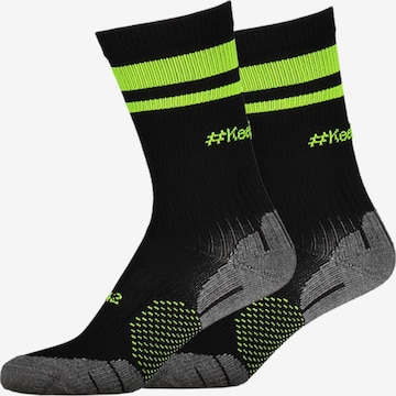 KEEPERsport Athletic Socks in Black: front