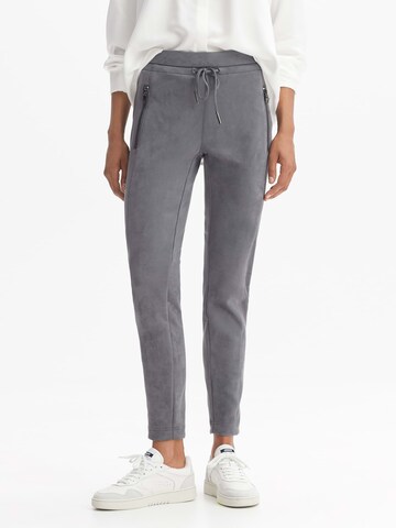 OPUS Slim fit Trousers 'Elvina' in Grey: front
