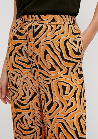 Wide Leg Pantalon comma casual identity en orange