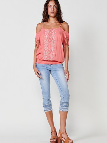 KOROSHI Blouse in Orange