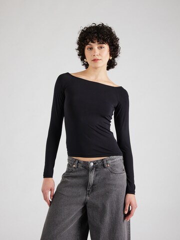 T-shirt WEEKDAY en noir : devant
