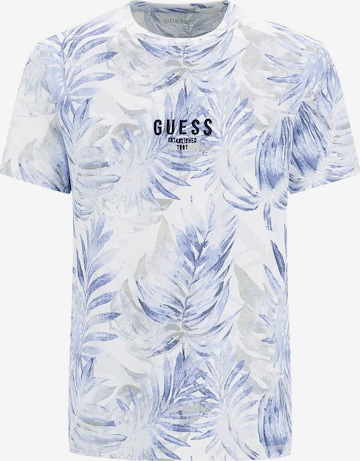 Tricou de la GUESS pe albastru: față