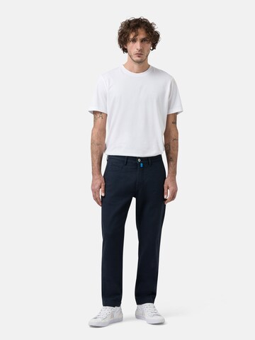 PIERRE CARDIN Tapered Hose 'Futureflex Lyon' in Blau