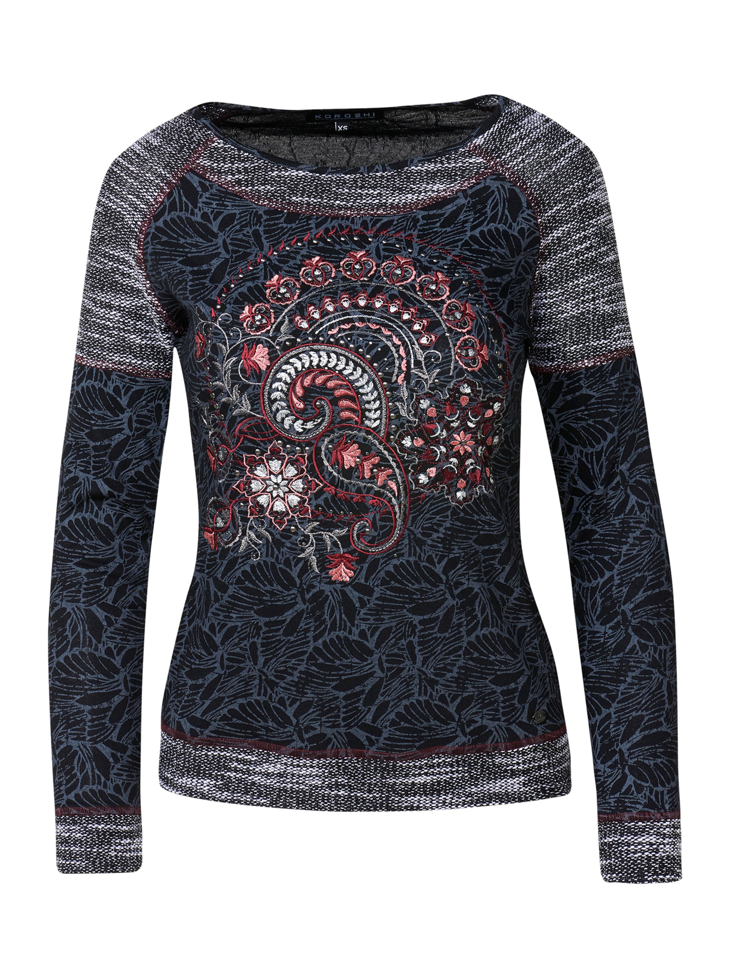 KOROSHI Μπλουζάκι σε μαύρο: μπροστά