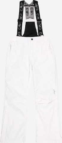 CMP Workout Pants 'Salopette' in White: front