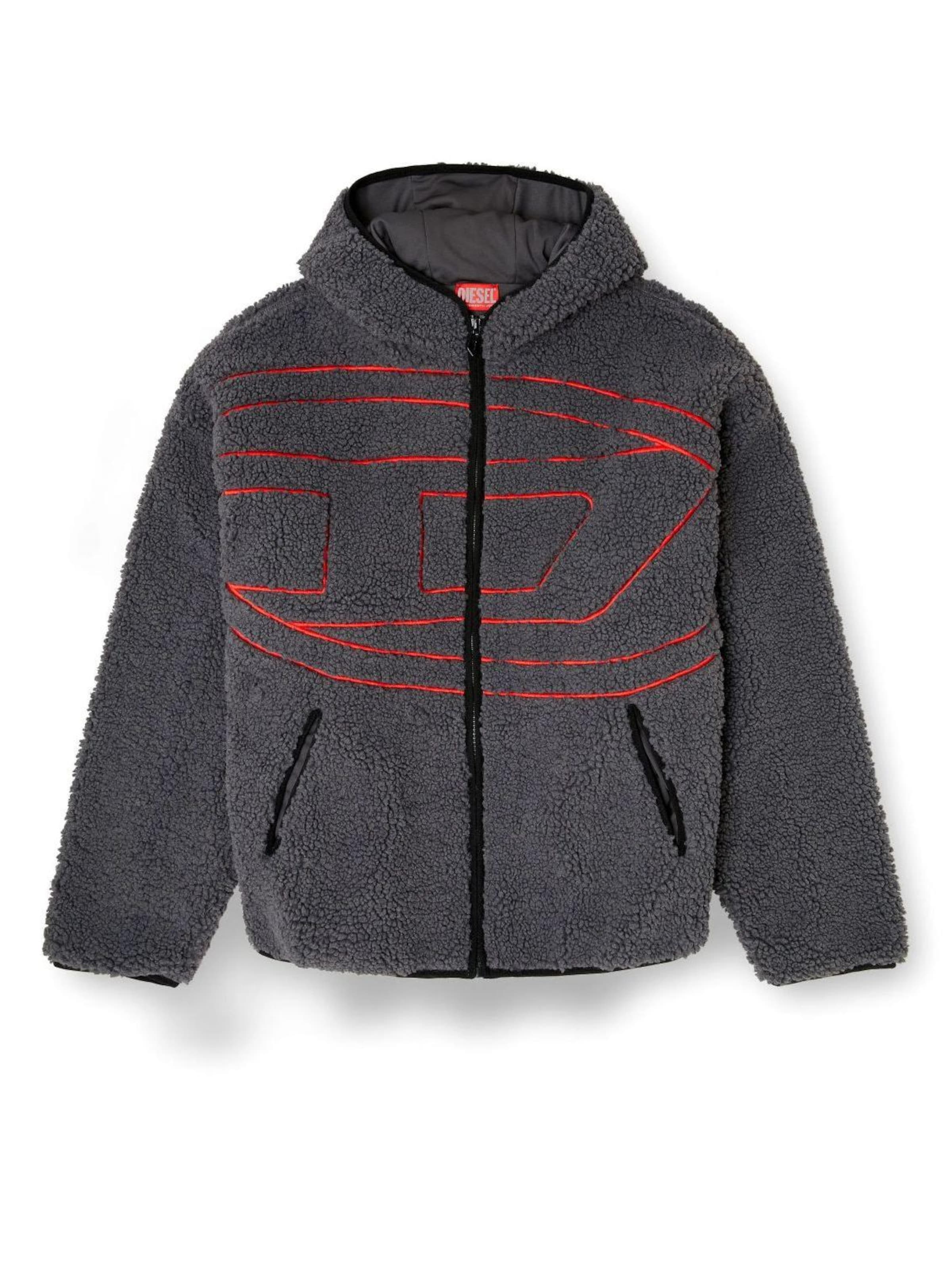 Giacca di pile di DIESEL in grigio