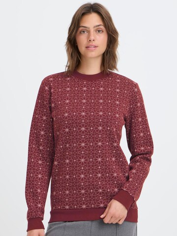 Sweat-shirt 'Karen Oneck' Oxmo en rouge : devant