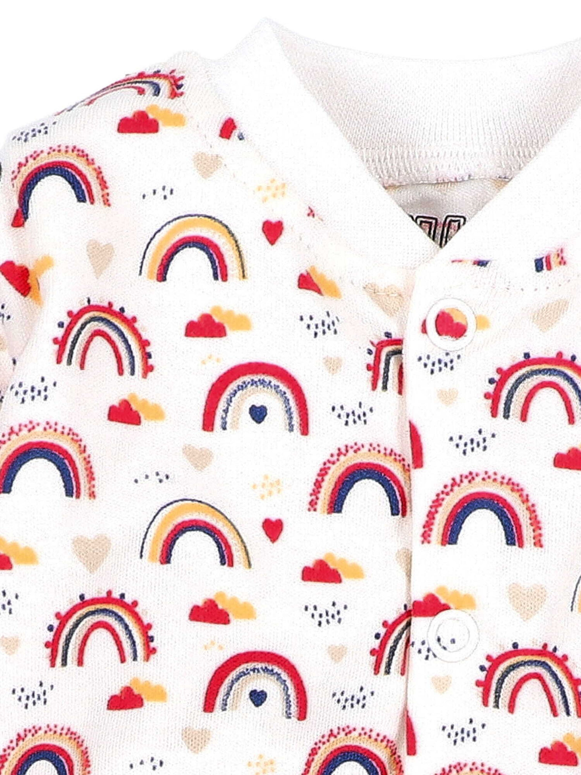 NINI Rompertje/body 'Regenbogen' in Wit