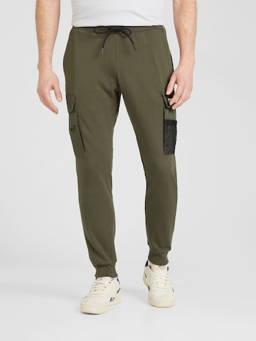 ANTONY MORATO Tapered Cargo Pants in Green: front