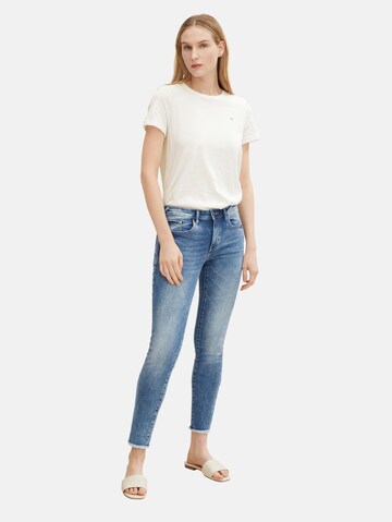 Skinny Jeans 'Alexa' de la TOM TAILOR pe albastru: față