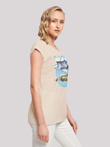 T-shirt 'Yes Chrome Island' F4NT4STIC en beige