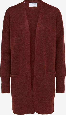 Cardigan 'Lulu' SELECTED FEMME en rouge : devant