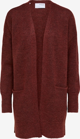 SELECTED FEMME Knit Cardigan 'Lulu' in Red: front