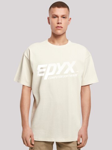 F4NT4STIC Shirt 'EPYX Logo WHT' in Beige: front