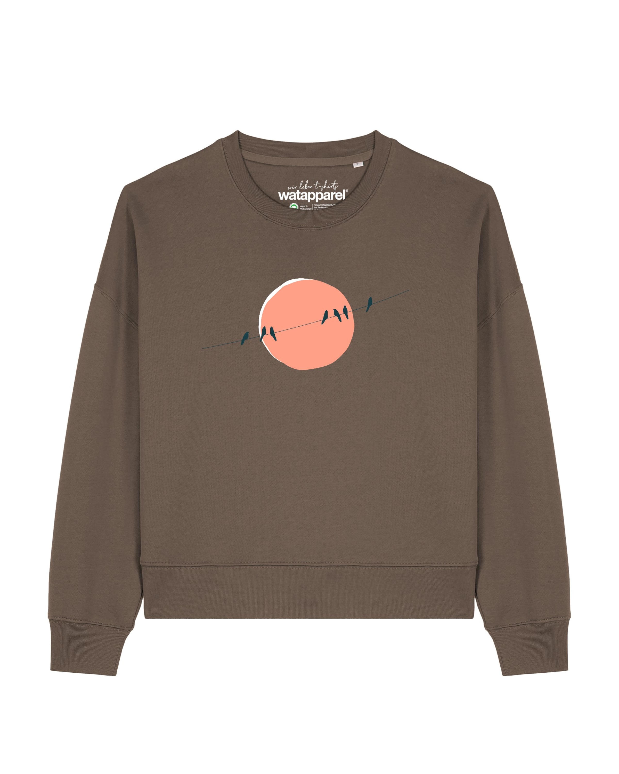 Watapparel Sweatshirt 'Countryside 01 ' in Bruin: voorkant