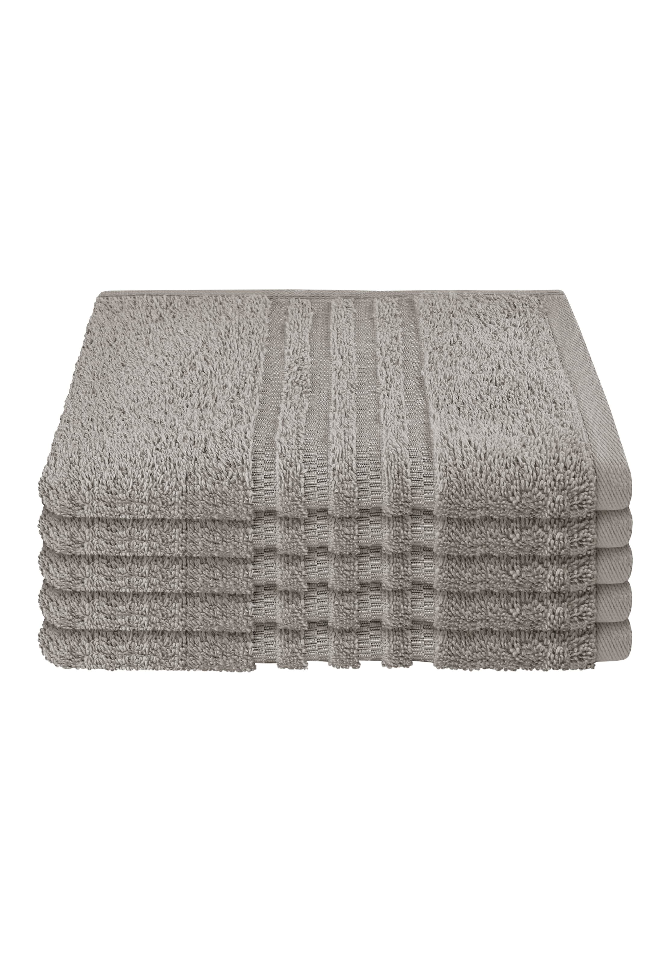 SCHIESSER Handdoek 'Milano' in Grijs: voorkant