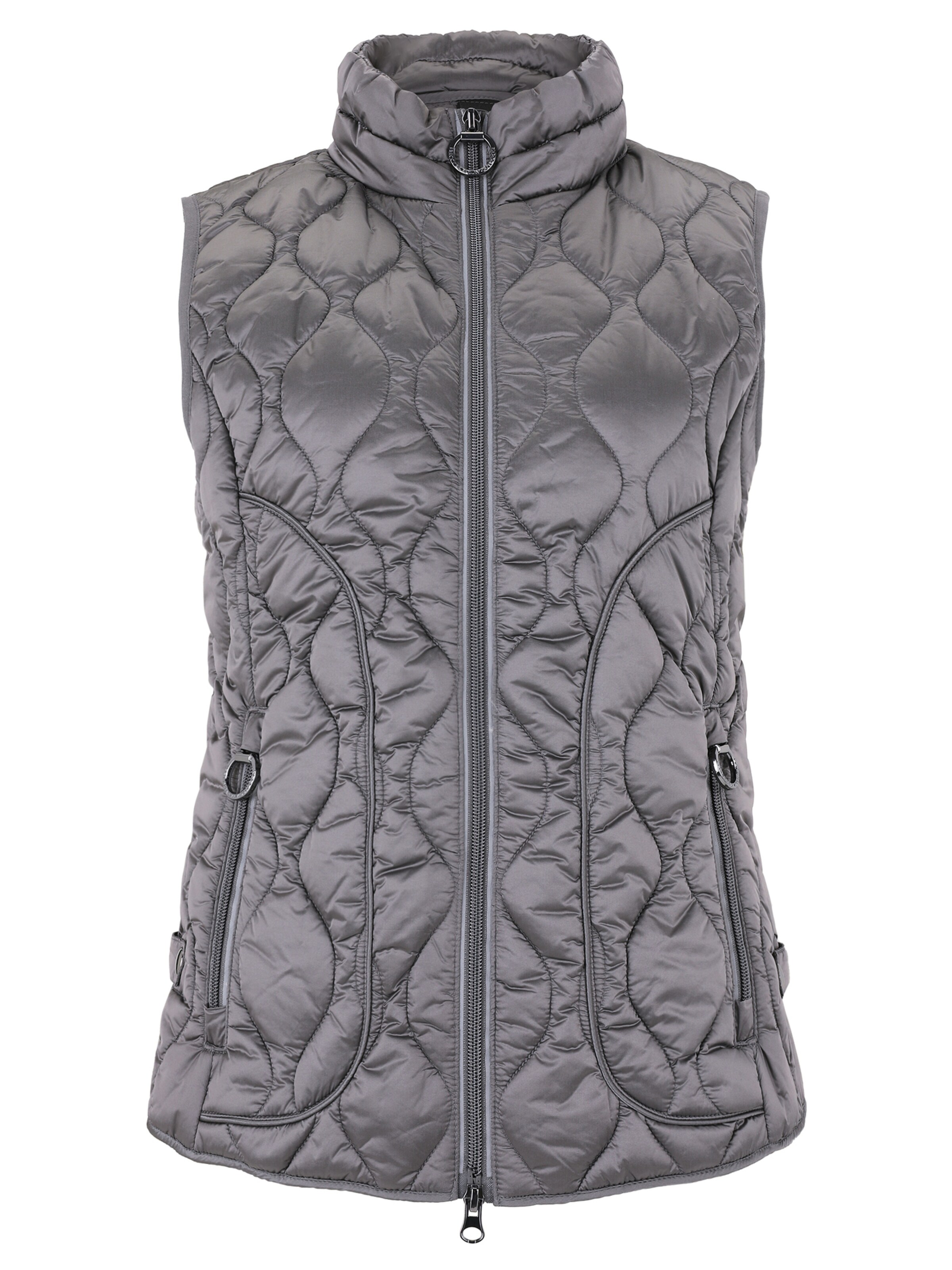 Betty Barclay Vest in Grey: front