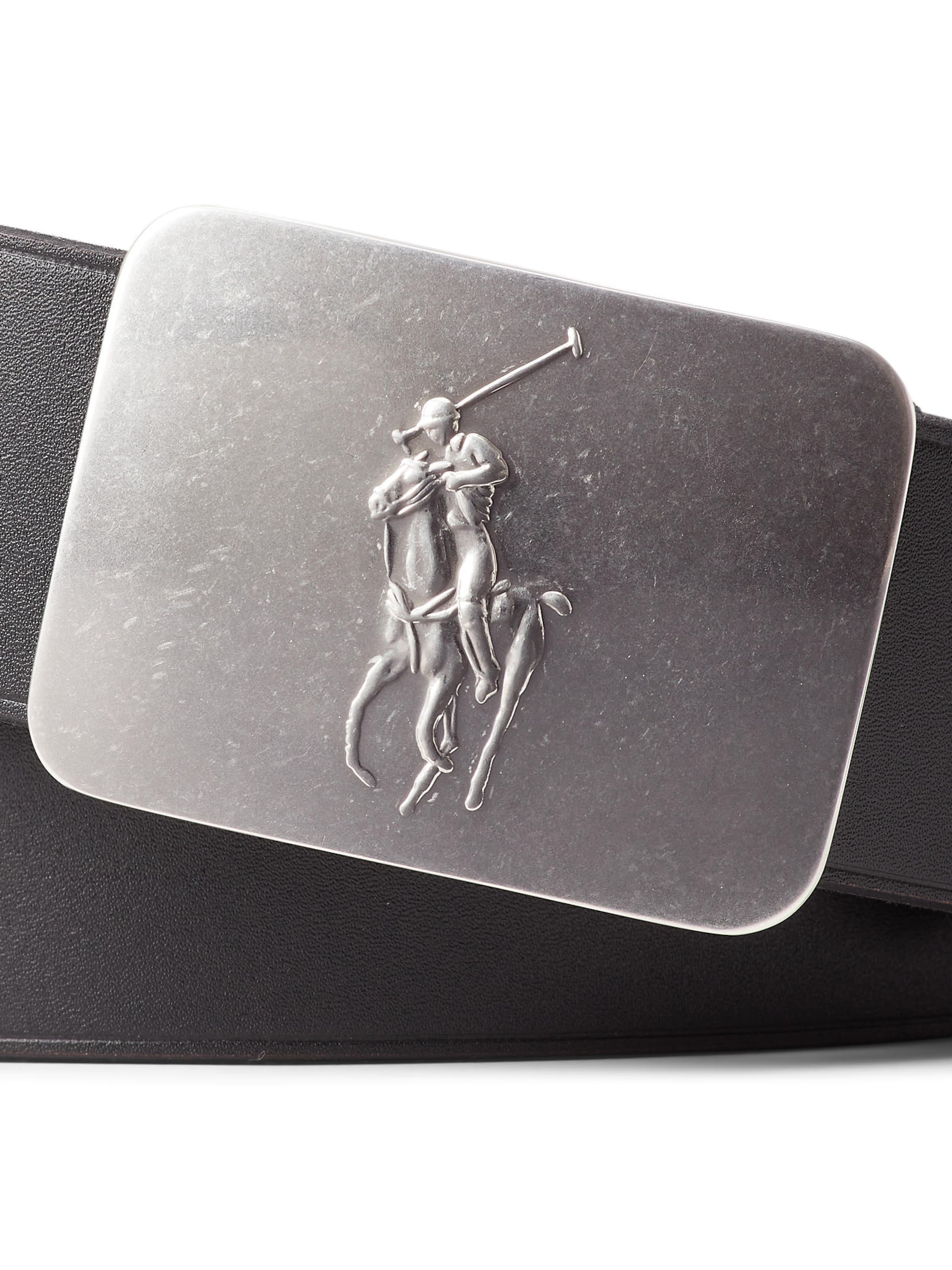 Polo Ralph Lauren Pasek 'VACCHETTA' w kolorze czarny