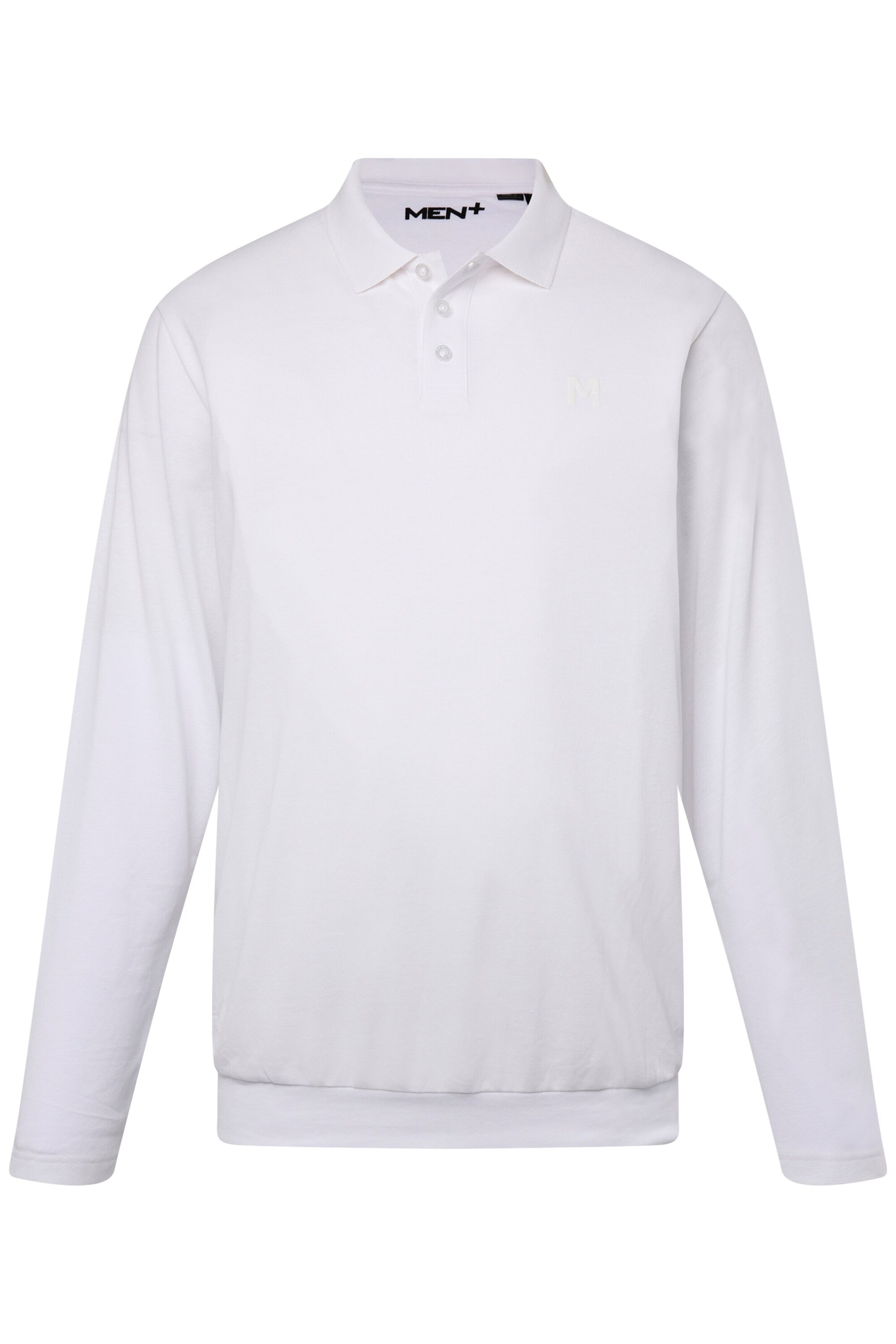 Men Plus Shirt in Wit: voorkant