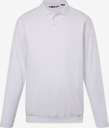 Men Plus Shirt in White: front