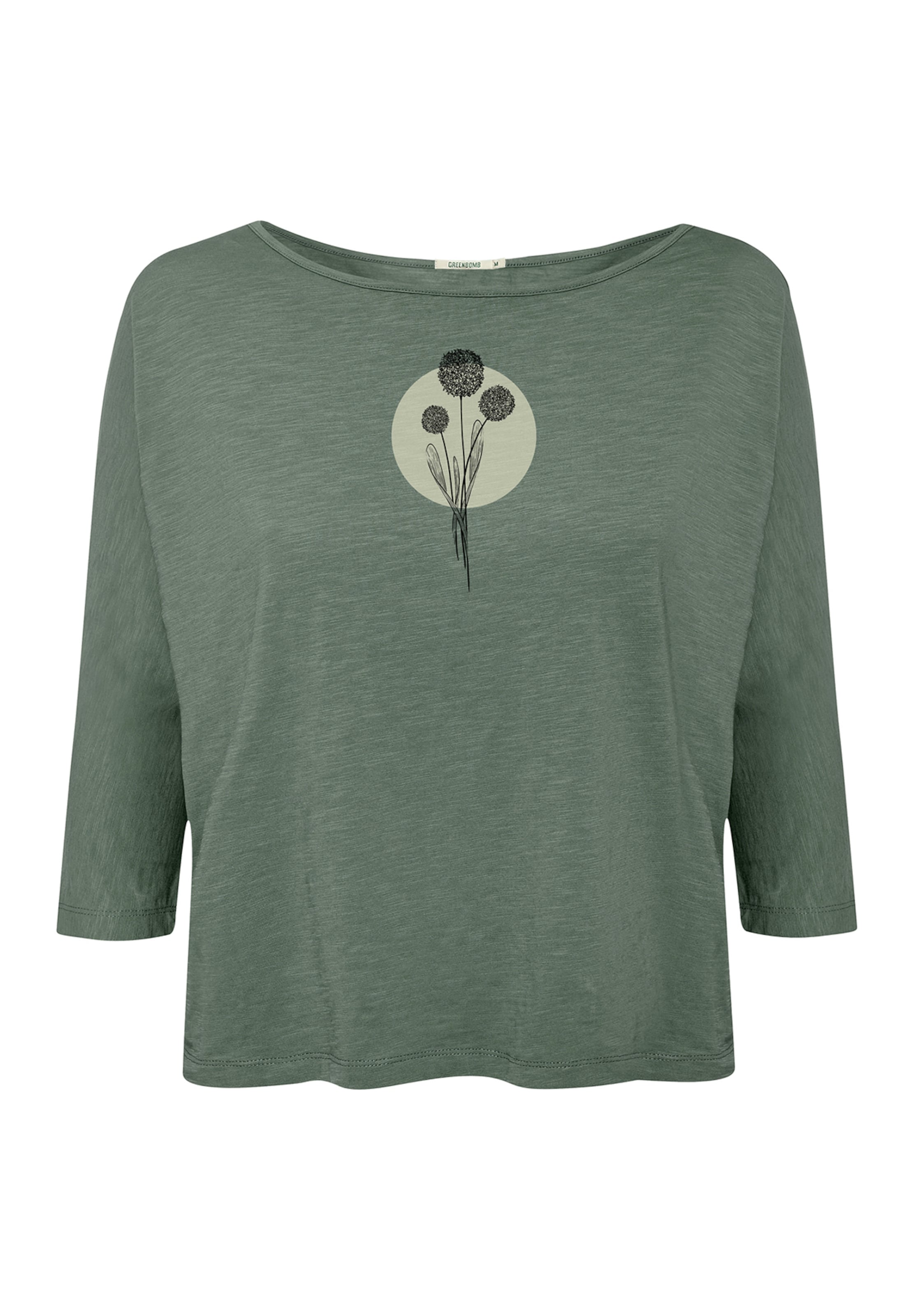 Maglietta 'Nature Allium ' di GREENBOMB in verde: frontale