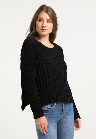 Pull-over IZIA en noir : devant