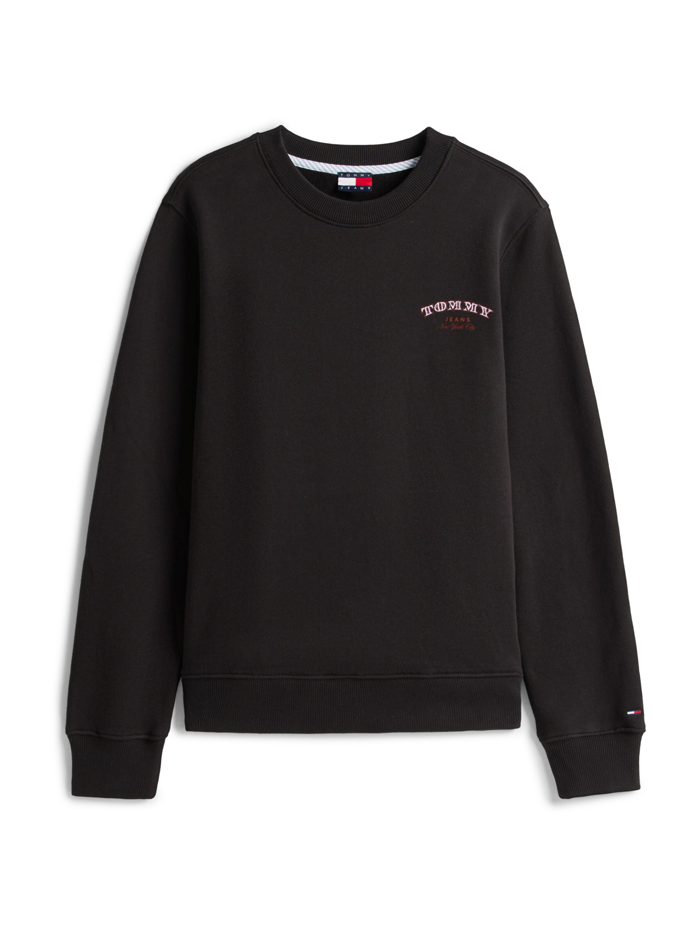 Tommy Jeans Суичър в черно: отпред