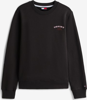 juoda Tommy Jeans Megztinis be užsegimo: priekis