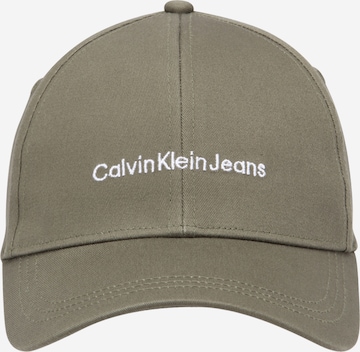 Calvin Klein Jeans Kšiltovka 'INSTITUTIONAL' – zelená