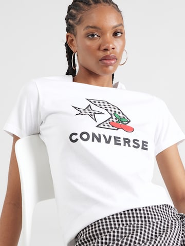 Sweat-shirt 'CHERRY STAR' CONVERSE en blanc