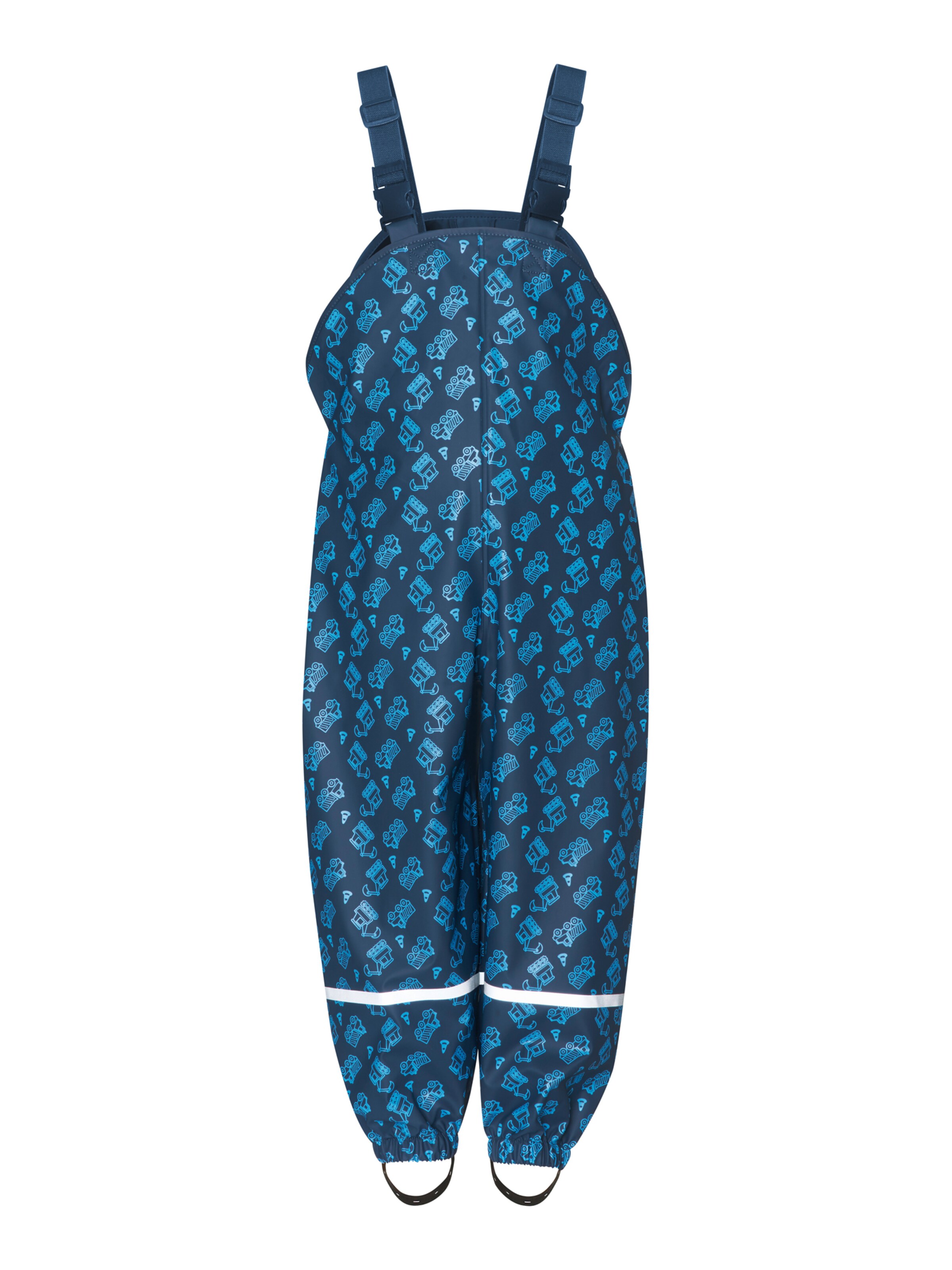 PLAYSHOESTapered Hlače s tregerima - plava boja