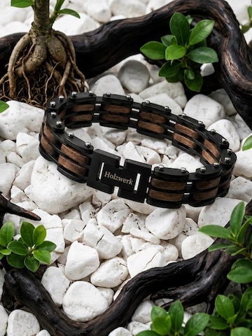 Braccialetto 'HINTERSEE' di Holzwerk in marrone