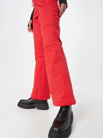 évasé Pantalon de sport 'Slalom' Superdry Snow en rouge