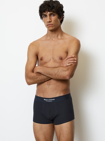 Marc O'Polo Boxershorts ' Iconic Rib ' in Blauw: voorkant