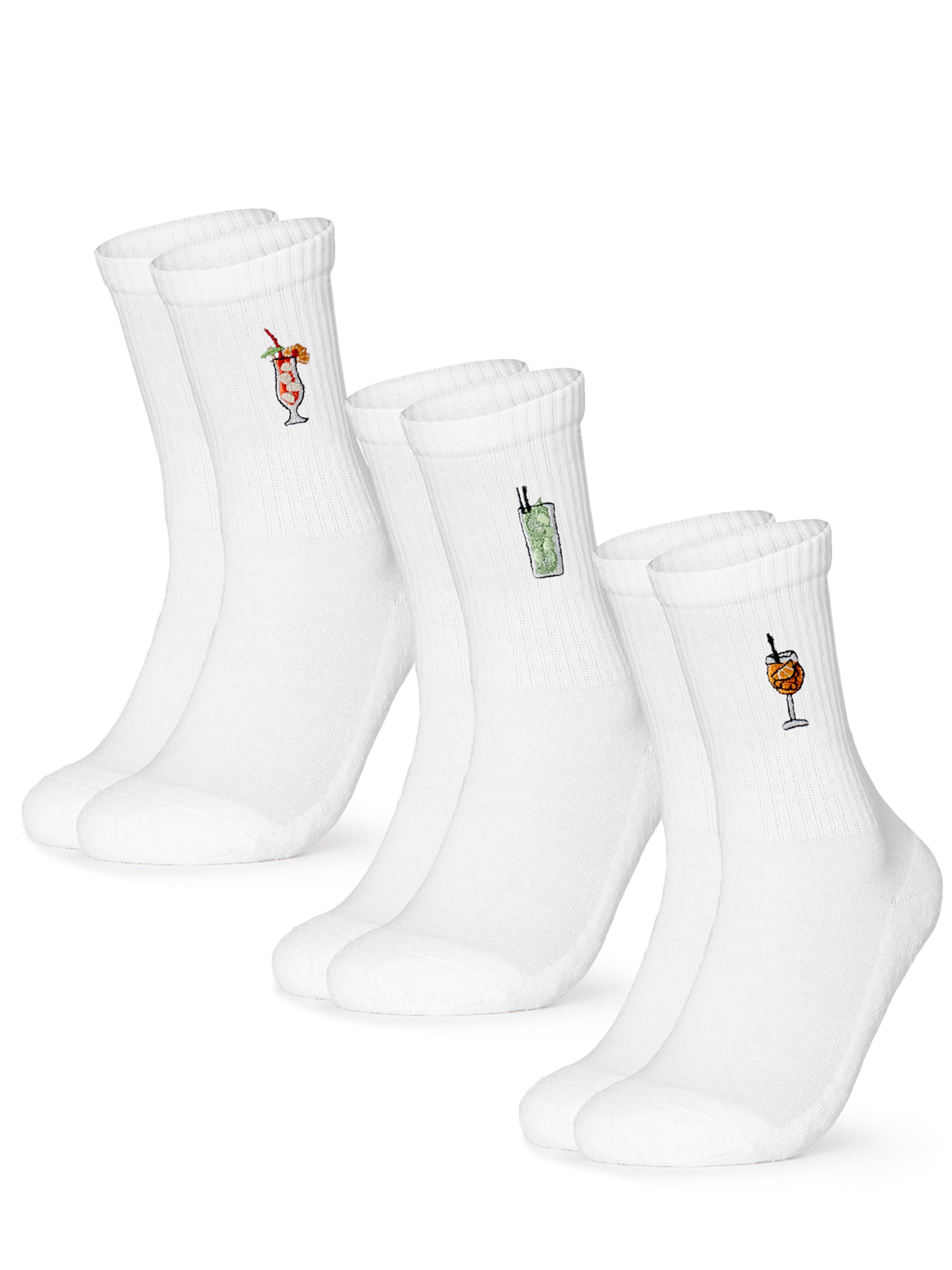 Chaussettes 'Robin' Occulto en blanc : devant