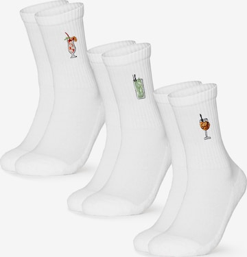 Occulto Socken 'Robin' in Weiß: predná strana