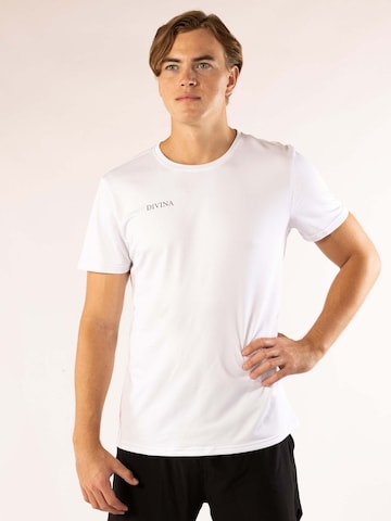 Maglia funzionale 'One' di Divina in bianco: frontale