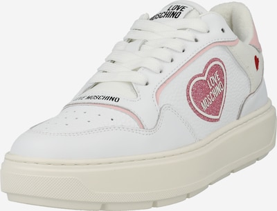 Love Moschino Platform trainers 'BOLD LOVE' in Light pink / Red / White, Item view