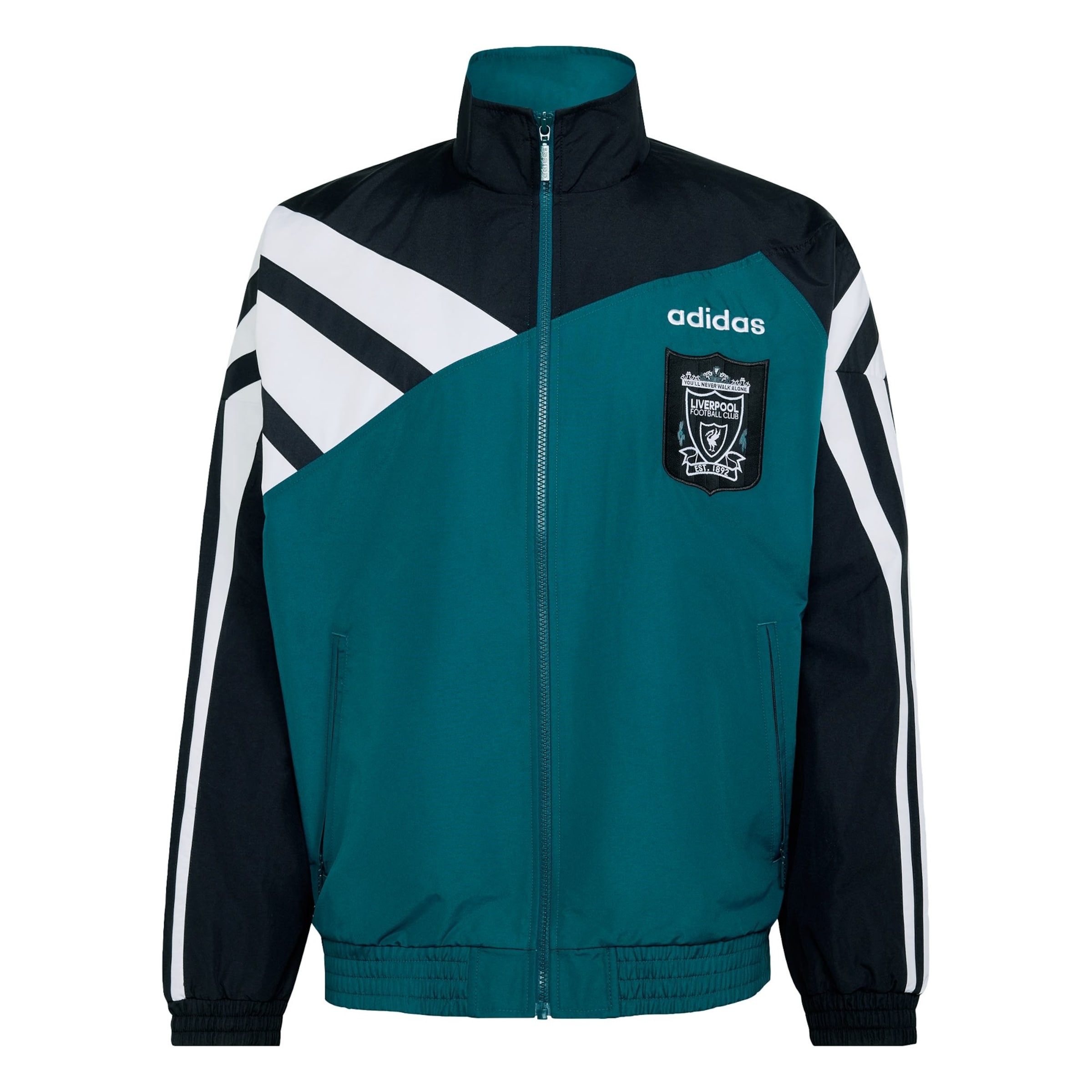 ADIDAS PERFORMANCE Trainingsjack 'FC Liverpool 95' in Groen: voorkant