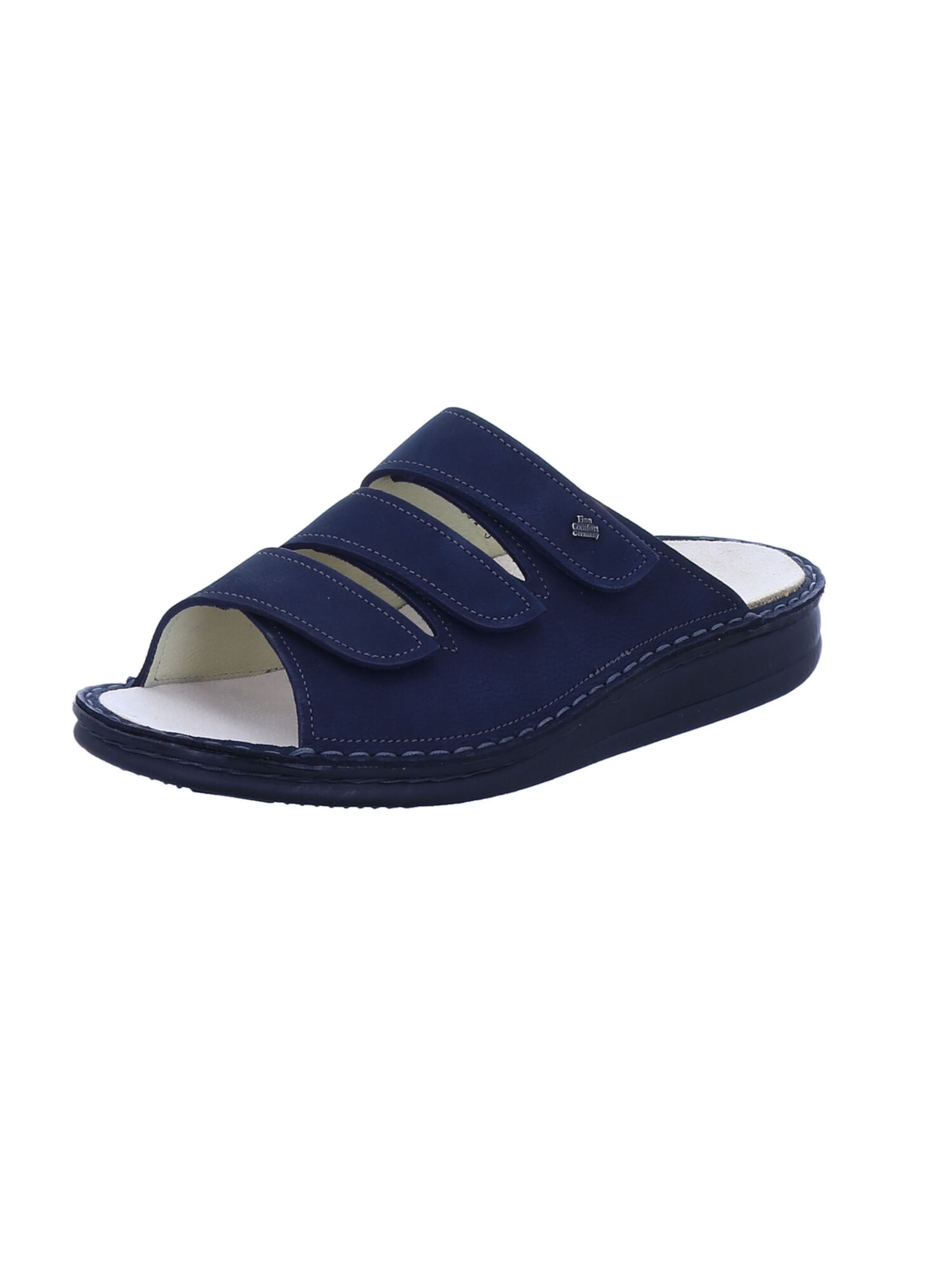 Finn Comfort Pantolette 'Korfu' in Blau: Vorderseite