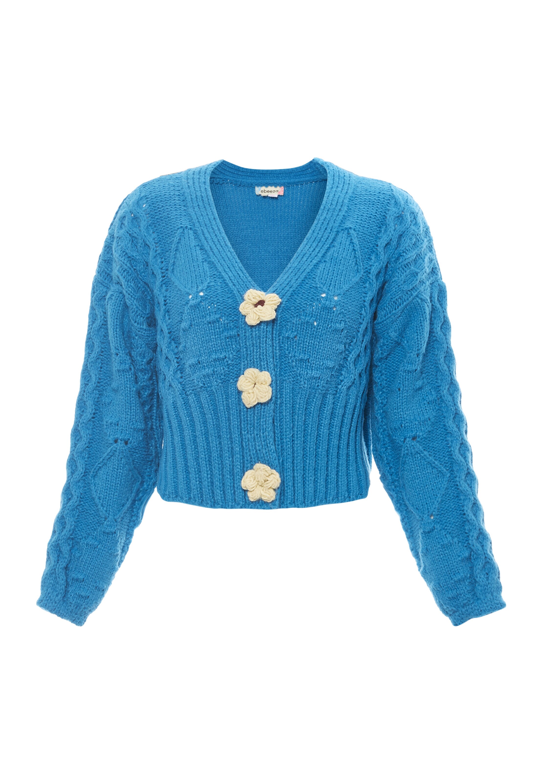 ebeeza Strickjacke in Blau: Vorderseite