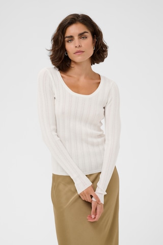 Pull-over 'KASilja' Kaffe en blanc : devant