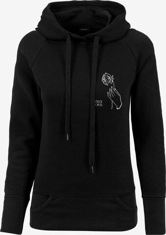 MT Men Sweatshirt in Zwart: voorkant