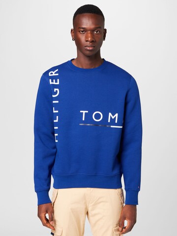 TOMMY HILFIGER Sweatshirt in Blauw: voorkant