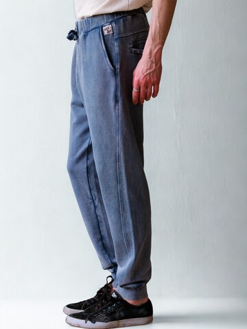 Seek 'n Hide Tapered Sportbroek 'Denim Washed Jogger' in Blauw