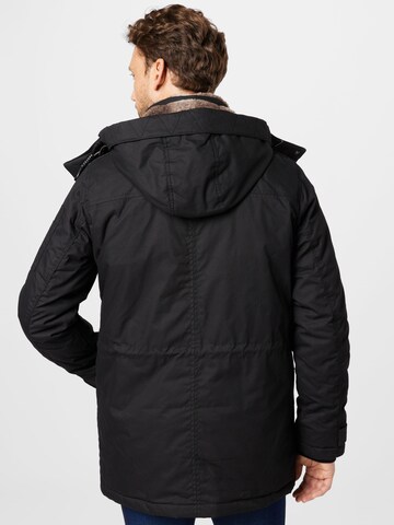 TOM TAILOR Parka in Schwarz